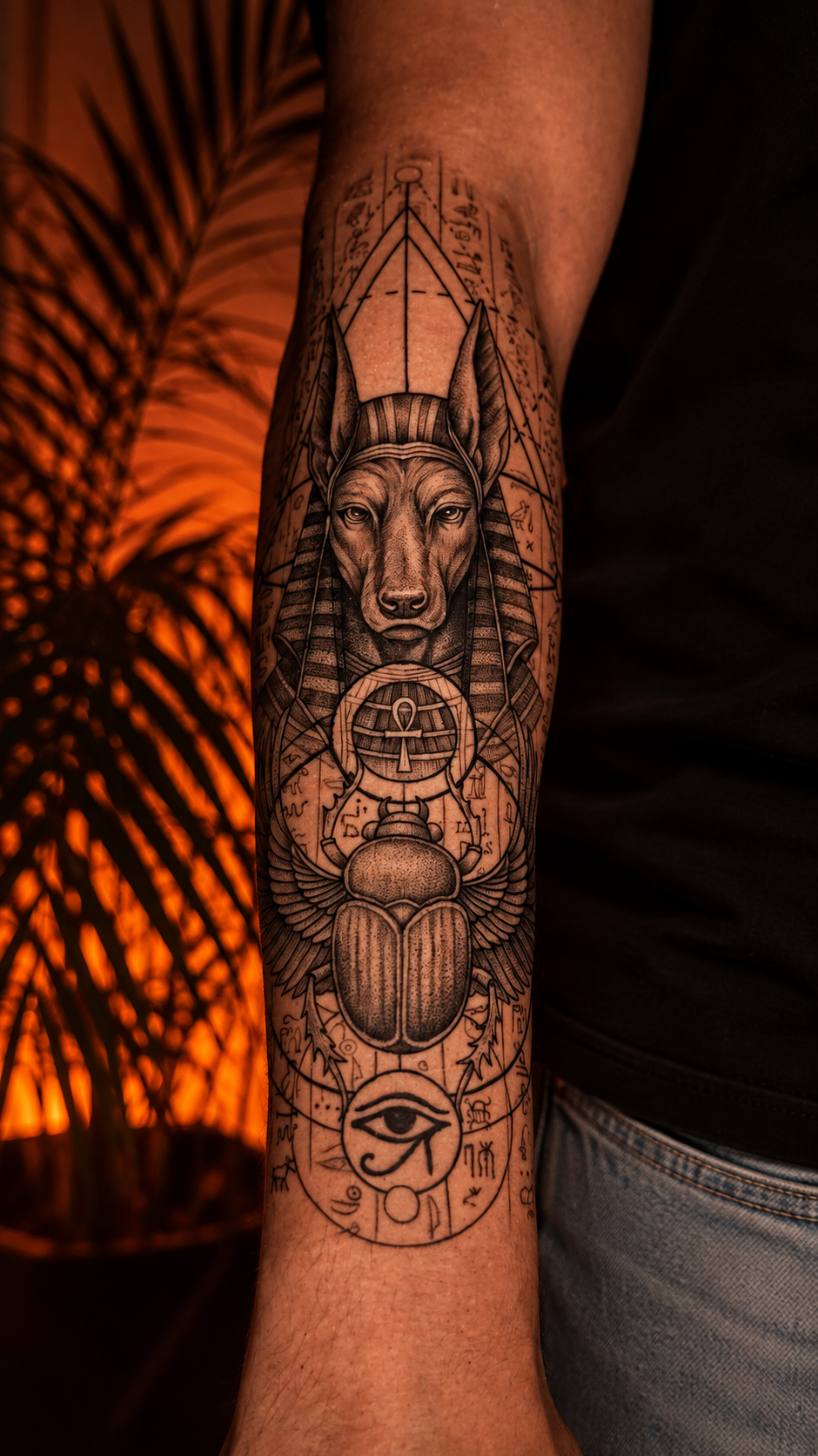 A MORSE INK artist working on a fine-line tattoo in the Zamalek studio